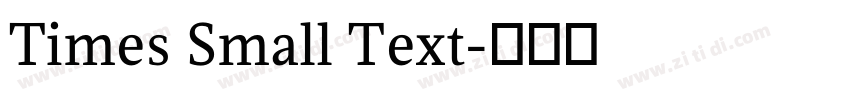 Times Small Text字体转换